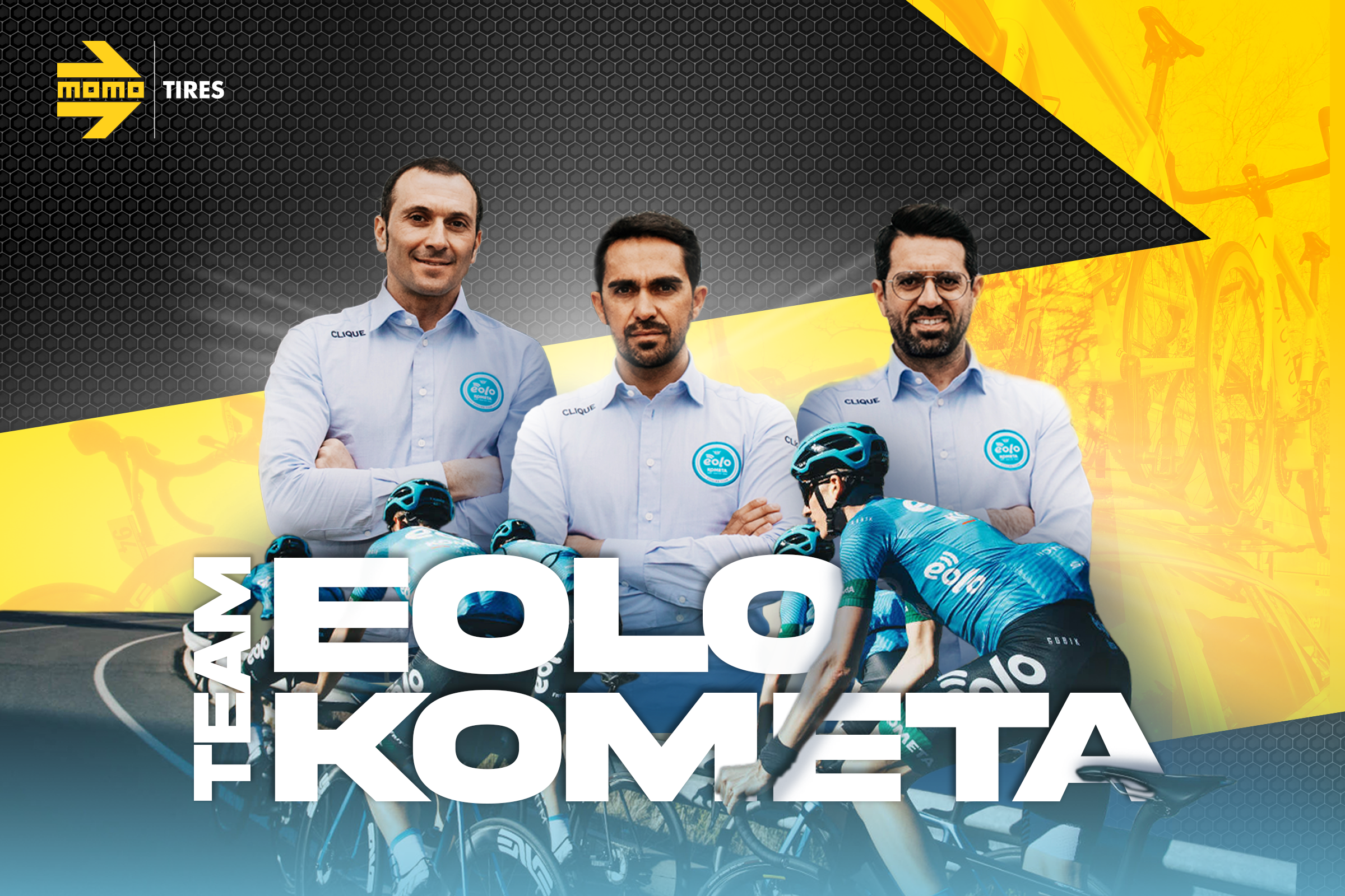 MOMO Tires nuovo partner di Eolo Kometa Cycling Team!